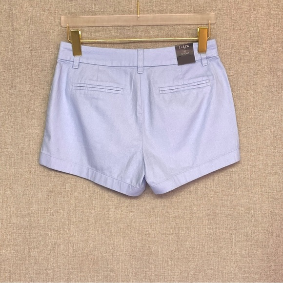 J CREW Brand New 3 ½” Women’s Chino Shorts — size 6 — Pale Chambray Blue NWT - Picture 3 of 7